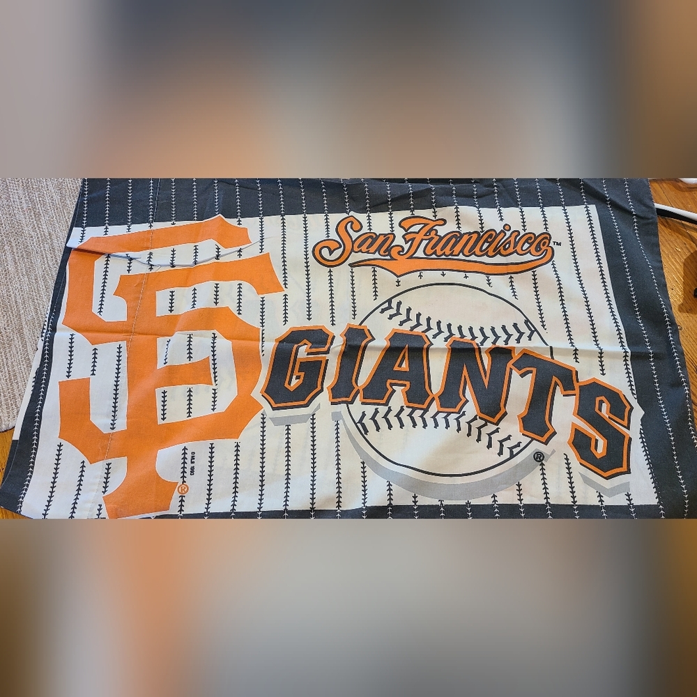 MLB San Francisco Giants baseball pillow case vintage 1993